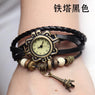 Women Tower Pendant Genuine Cow Leather Watch