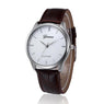 Men Fashion Roman Numerals Military Business Watch