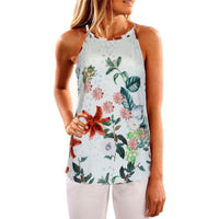 New Printed Summer Floral Sleeveless Casual Vest top - sparklingselections