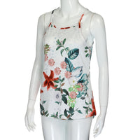 New Printed Summer Floral Sleeveless Casual Vest top - sparklingselections
