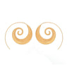 Women Double Sided Bolt Stud Round Stylish Earrings