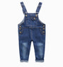 new Spring and Autumn Kids Denim Jumpsuit size 345t