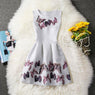 Butterfly Printed Party Dress for Kid Girls