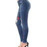 Women casual Skinny Slim Elastic Jeans