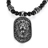 Pendants Black Beads Statement Necklace For Men