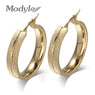 Stainless Steel Fashion Hoop Earrings