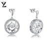 Sterling Silver Wedding Engagement Earrings for Women