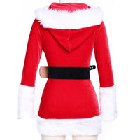 Sexy Unique Christmas Costume Winter Dresses With Belt - sparklingselections