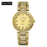 New Women Fashion Gold Stainless Steel Wrist Watch