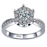 Hollow white Engagement Ring For Women