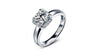 Square Unique Shape Engagement Wedding Rings For Women