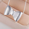 Silver Cute Necklace Bow knot Pendant Necklaces For Women AN119