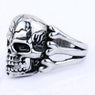 Men's Ring Gothic Men's Skull Flower Rings