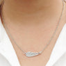 Fashion Angel Wing Feather Pendant Necklace