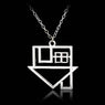 Fashion Silver Plated Rock Band Pendant Necklace