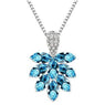 Silver Color Women Clavicle Pendant Necklace