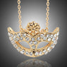 Retro Fox Mask Rhinestones Inlaid Pendant Necklace For Women