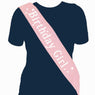 Pink Birthday Girl Sash Shoulder Strap