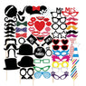 58pcs Photo Booth Props Moustaches On A Stick For Wedding Party