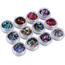 Nail Art Decorations Set Charms 12 Colors