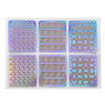 Nail Hollow Irregular Reusable Manicure Stickers Stamping Template Nail Art 12 Pcs