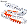 New Ethnic Design White Crystal Beads Rope Long Necklace