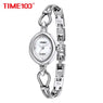 New Women Silver Alloy Bracelet Wrist Watch