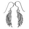 Sterling Silver Angel Wings Dangle Drop Earrings for Women