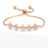 Women Zircon Adjustable Four Leaf Clover Bracelets