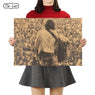 New Woodstock Rock Music Festival Retro Craft Paper Wall Sticker