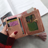 New Women Cat Tassel Clutches Wallet