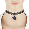 Trendy Style Black Hollow Flower Necklace For Women