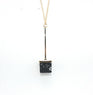 Black Marble Stone Unique Design Pendant Necklace