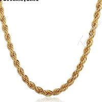 Men's Gold Rope Chain Jewelry - sparklingselections