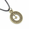 Bronze Small Cute Clock Pendant Necklace