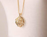Women Charms Hollow Rose Flowers Silver Necklace