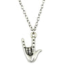 Unisex New Romantic Gesture Pendant Necklace
