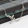 Cute Heart Beat Pendant Necklace