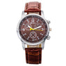 Men Faux Leather Quartz Analog Elegant Watch