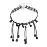 Black Lassel Lace Tattoo Choker Pendant Necklace