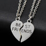 Friendship Broken Heart Parts Necklace For Women