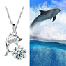 Dolphins Silver Plated Creative Pendant Necklace