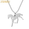 New Stylish Lover Horse Stainless Steel Pendant Necklaces