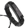 Wrap Jesus Cross Leather Bracelets Bangles