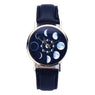 New Stylish Lunar Eclipse Pattern Quartz Wrist Watch