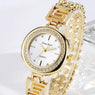Women Fashion Gold Stainless Steel Bracelet Wrist Watch Wedding Party Jewelry