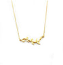 New Stylish Olive Branch Charm Necklace Choker Pendants Jewelry (Gold)