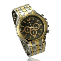 New Luxury stylish Analog Gold Silver Mix Stainless Steel Wristwatch - sparklingselections