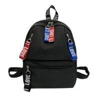 New Fashion Ribbon Decoration Zipper Shoulder Backpack - sparklingselections