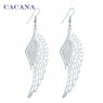 Wing Dangle Long Earrings For Women